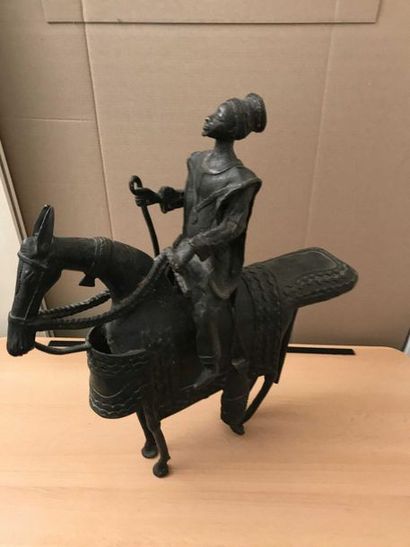 null Bronze, the rider African Work 43 x 40