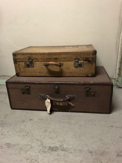 null Two rectangular suitcases