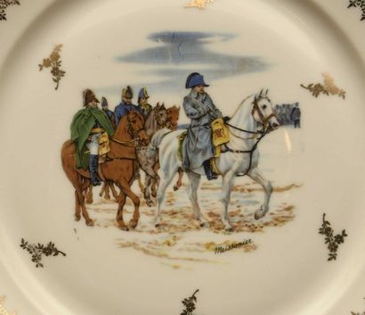 null 149 NAPOLEON, porcelain service decorated with scenes depicting the emperor...