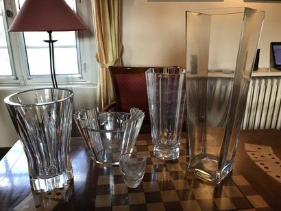 null Set of glass vases and cut glass Ref DAM78