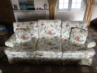 null Sofa three places fabric upholstery Height: 79cm - Length: 192m - Depth: 89cm...