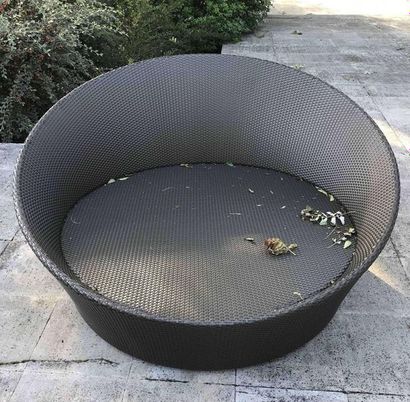 null DEDON Braided resin garden furniture including 4 seats forming a sofa 2 seats:...