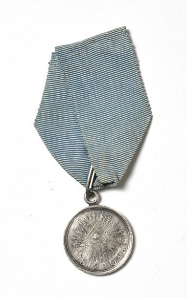 194 Médaille de 1812. Frappe privée. Argent...