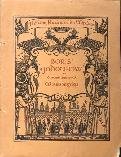 null 280bis Programme de l’opéra de Moussorgski BORIS GODOUNOW avec Fédor Chaliapine...