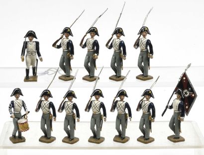null CBG moderne : 12 figurines, Prussiens 1er Empire.