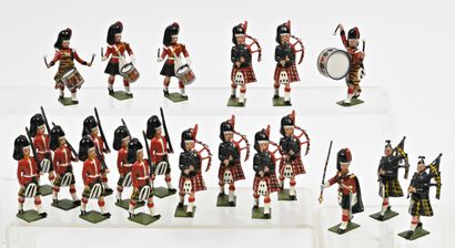 null BRITAINS : Écossais, 21 figurines.