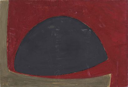 null Kristine TISSIER (1928 - 2010) Sans titre Huile sur toile. 35 x 24 cm (5P)