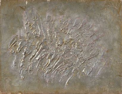 null Kristine TISSIER (1928 - 2010) Sans titre 1989 Technique mixte sur toile. Signée...