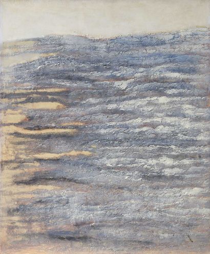 null Kristine TISSIER (1928 - 2010) Sans titre Technique mixte sur toile. 73 x 60...