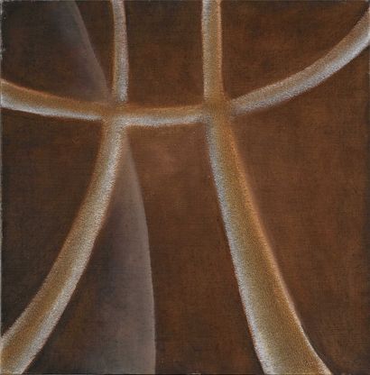 null Kristine TISSIER (1928 - 2010) Sans titre Technique mixte sur toile. 60 x 60...