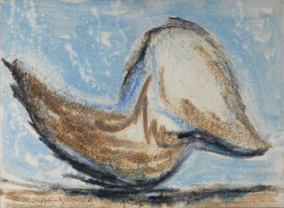 null Kristine TISSIER (1928 - 2010) Sans titre Huile sur toile. 73,5 x 100 cm