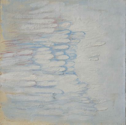 null Kristine TISSIER (1928 - 2010) Sans titre Huile sur toile. 25 x 25 cm