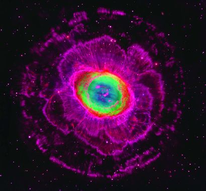 null 48 bis NASA. Hubble. Vue de la Nébuleuse de l'anneau située dans la Constellation...