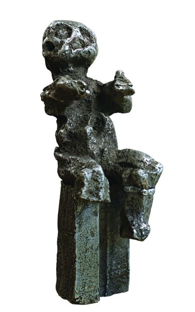 null 195 Paolo SANTINI (1929 – 2020) Personnage, 1979 Sculpture en fonte d’aluminium...