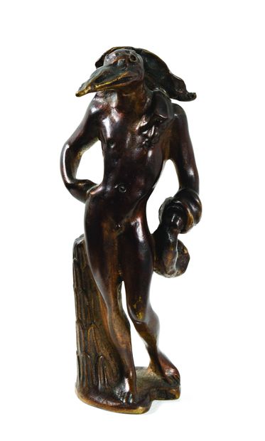null 67 Salvador DALI (1904 - 1989) L’homme oiseau. Epreuve en bronze à patine brune....