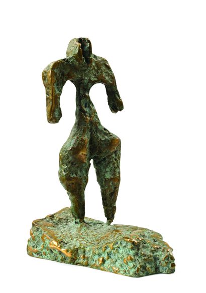 null 194 Paolo SANTINI (1929 – 2020) Personnage, 1977 Sculpture en bronze. Signée...