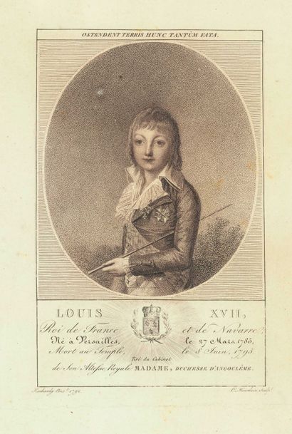 null Lot de gravures : D'après DUPONCHELLE Marie Antoinette Reine de France Louis...