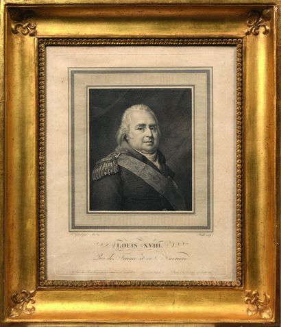 null D'après le baron Gérard. Louis XVIII Gravure en noir, 1ère moitié du XIXème...