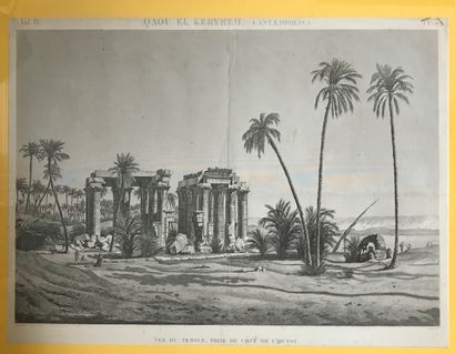 null 
Quatre vues d’Egypte représentant des temples et des constructions.

Gravures...