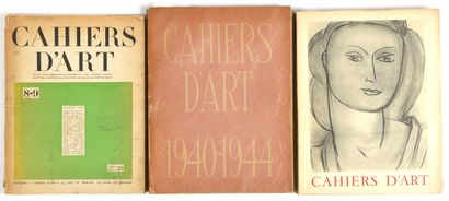 null 68 CAHIERS D’ART. Réunion de 3 numéros : 8-9 (1930).— 1940- 1944(1944).— 28e...