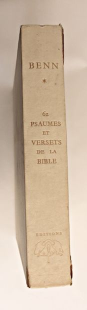 null BENN "62 psaumes et versets de la bible." éditions Lefort, 1960. Bel ouvrage...