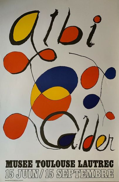 null Calder Alexander Affiche en lithographie. 90 x 59 cm