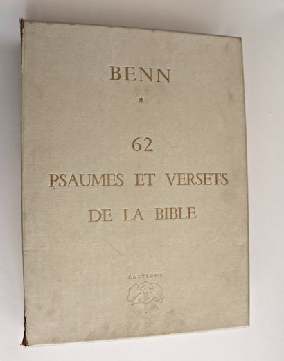 null BENN "62 psaumes et versets de la bible." éditions Lefort, 1960. Bel ouvrage...