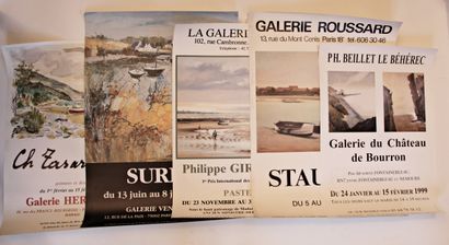 null [SUR LE THEME DE LA MER] Lot de 25 affiches : trois affiches de 1987 (deux exemplaires)...