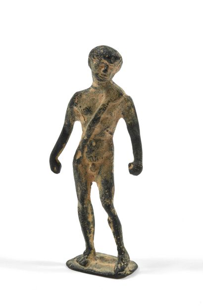 null Epoque Romaine. Hercule, bronze. Haut. : 11cm