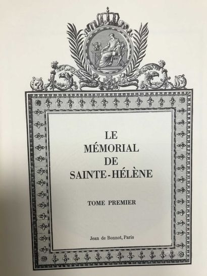 null Lot de livres : 

Mémorial de Saint Hélène Tome 1

Les manuscrit de l'institut...