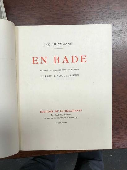null Huysmans. En rade. ill Delarue-Nouvellière/ Editions de la Bacchante 1928