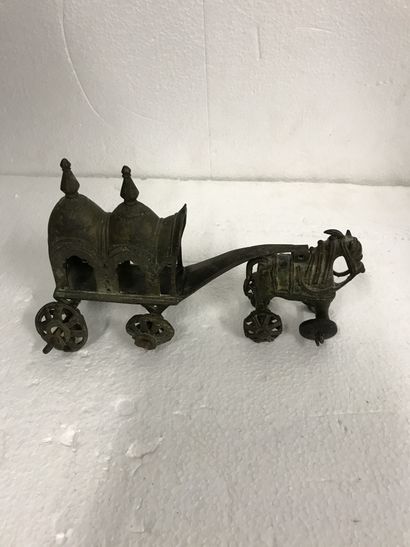 null INDIA. Two toys in bronze. 

Length : 25 cm

XXth century