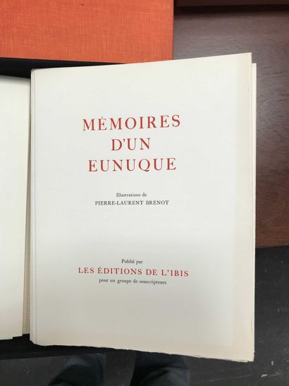 null Mémoire d'un eunuque. ill Pierre Laurent BRENOT.

Editions de l'Ibis

Cartonnage...