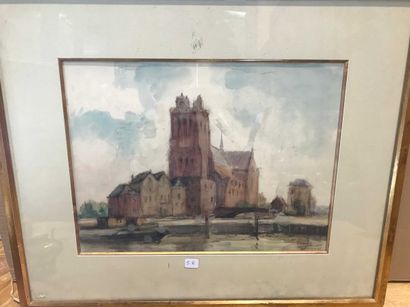 null School of the XIXth century

Church

Watercolor located Dordrecht lower rig...