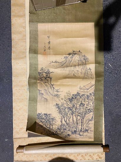 null 
Chinese scroll. Qing period signed

60.5x30
