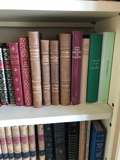null Lot de livres reliés et broché XIXème et moderne : littérature diverse, livres...