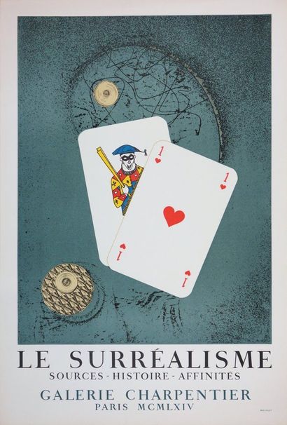 null ERNST Max Affiche originale en lithographie Le Surréalisme, Sources - Histoire...