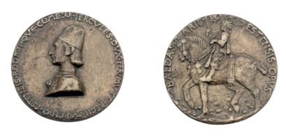 Baldassare d'Este (actif fin XVe siècle) Hercule d'Este, Duc de Ferrare (1471-1505)....