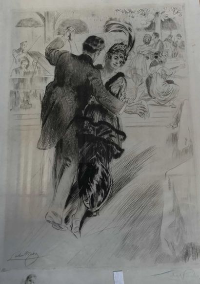 null LOBEL-RICHE Almery. La Danse. Paris, 1914; a collection of 2 original etchings...
