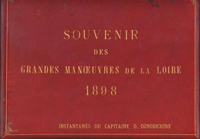 null Souvenir des Grandes manoeuvres de la Loire. 1898. Capitaine Oznobichine. Album...