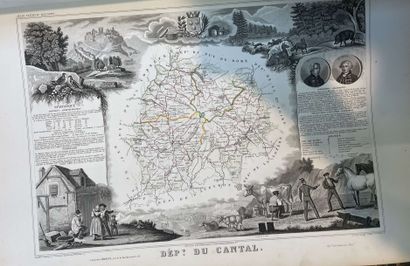 null Fort lot de gravures de France extraites d'atlas en l'état. 

(Sans reliure...