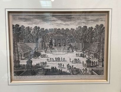 null Deux gravures : L’arc de triomphe de Versailles, et la colonnade du Louvre....