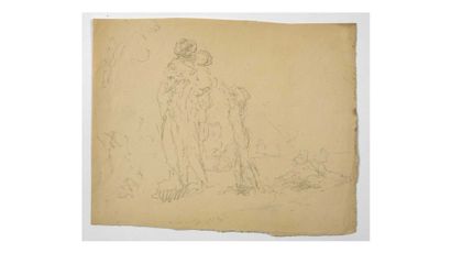 null Paul CHMAROFF (1874-1950) Baigneuses Crayon sur papier 19,2 x 24,4 cm on joint :...