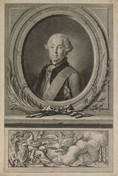null TCHEMESSOV, Eugraf (1737–1765) d’après Pietro ROTARI Portrait du comte Grigori...
