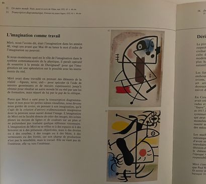 null Deux ouvrages sur Joan MIRO : 

- Miro - collection Le goût de notre temps -...