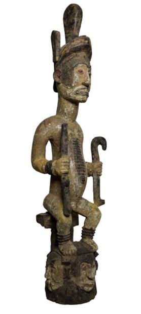 null Afrique. Importante statuette Igbo. Les Igbo sont une ethnie habitant le sud-est...