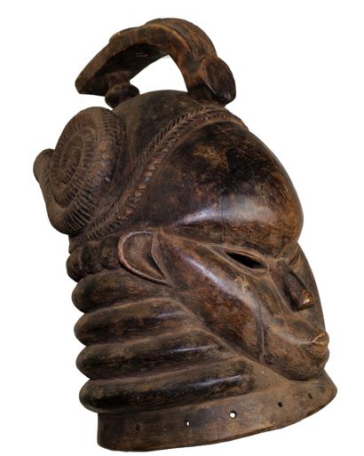 null West Africa. Mendes. Important helmet mask. The Mende are a people living in...