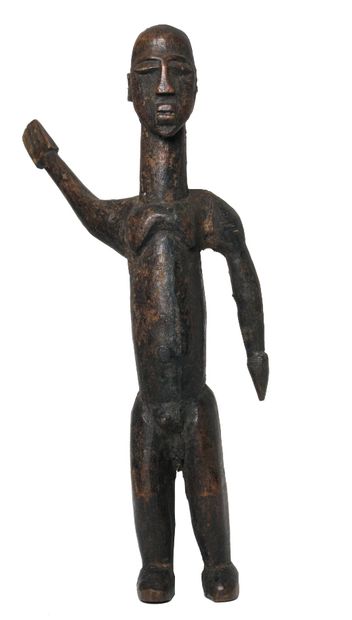 null Africa. Bateba statuette from the Lobi people, Burkina Faso. Male figure whose...