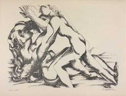 null ZADKINE Ossip Lithograph signed lower right and numbered on 350 ex. Forrmat...