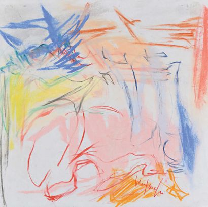 null Gérard VENTURELI (Né en 1949) Composition Pastel sur papier. Signé en bas à...